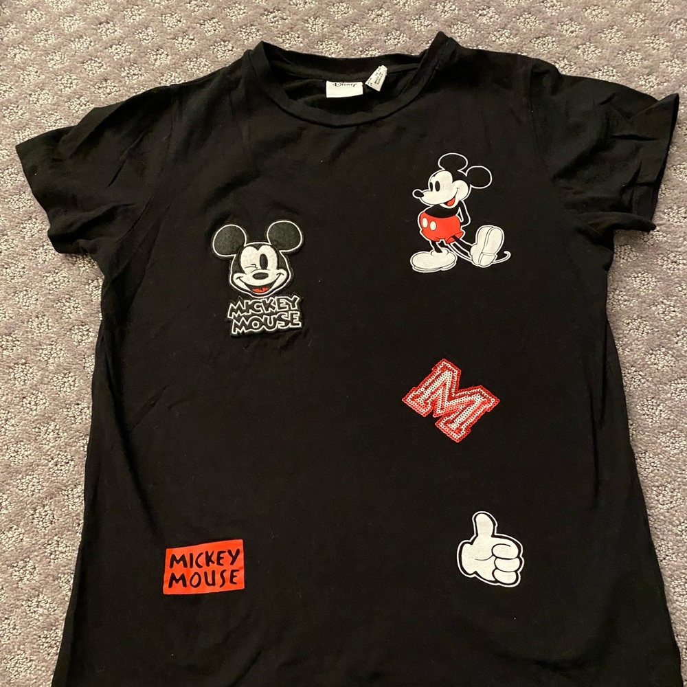 Mickey Mouse shirt with stitched art